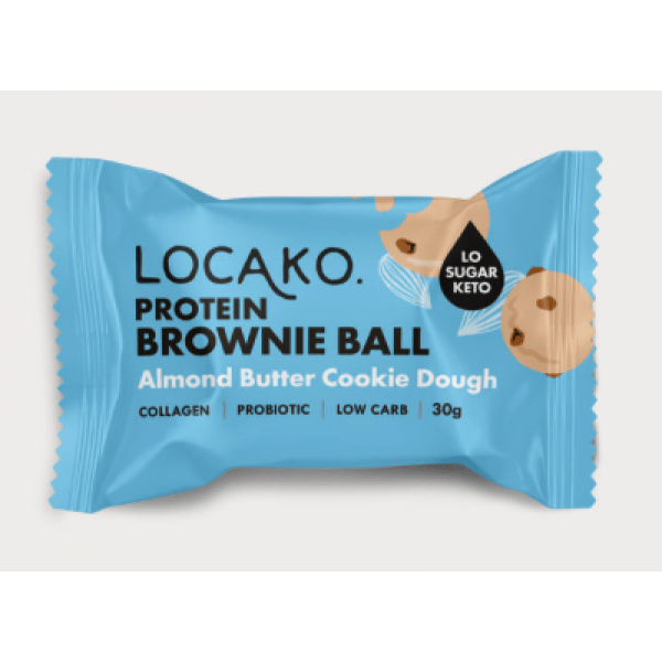 Locako プロテイン ブラウニーボール アーモンドバター 30g